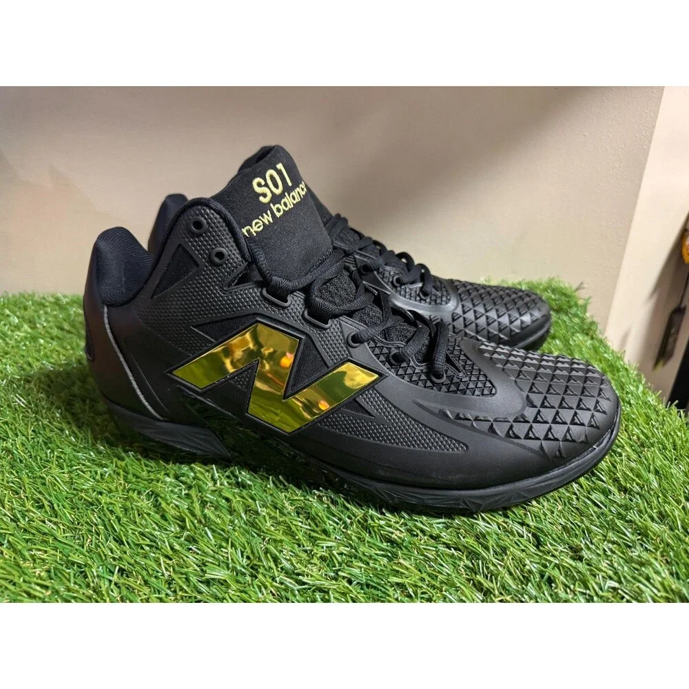 Men Size 11 New Balance FuelCell Ohtani 1 Black Gold Baseball Cleats MSHOBK1 NEW